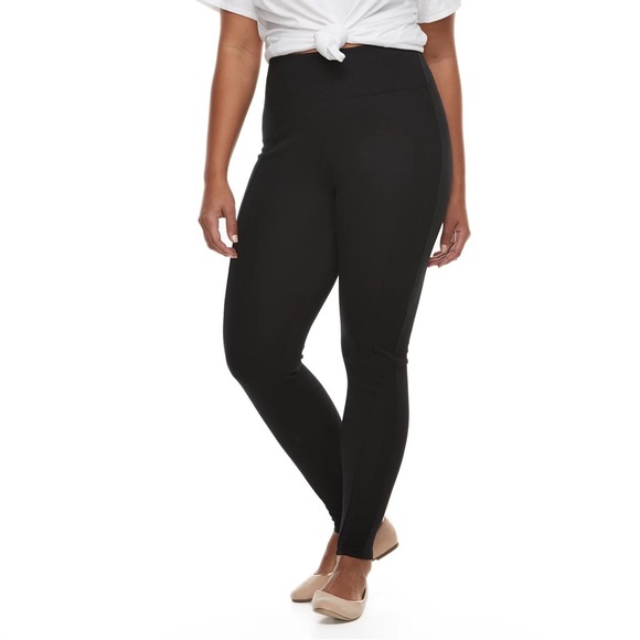 NWT Spanx Ponte Leggings petite in classic black - Picture 1 of 10
